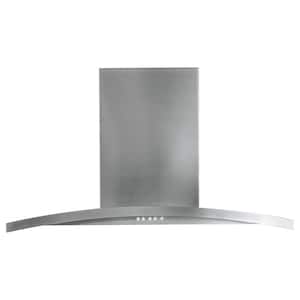 Profile 36 in. 450 CFM Ducted Wall Mount Range Hood with Light in Stainless Steel