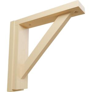 2-1/2 in. x 10-3/4 in. x 10-1/4 in. Maple Traditional Shelf Bracket
