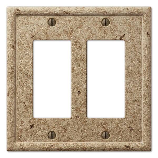 Creative Accents Brown 2-Gang Wall Plate