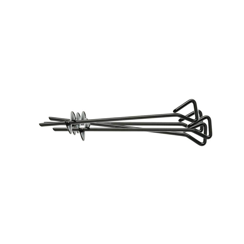 Black Powder-Coated Steel Swing Set Ground Anchor Kit