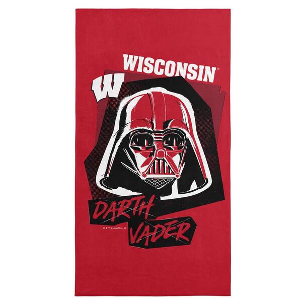 THE NORTHWEST GROUP NCAA Wisconsin Darth Vader Cotton/Polyester Blend Multicolor Printed Beach Towel