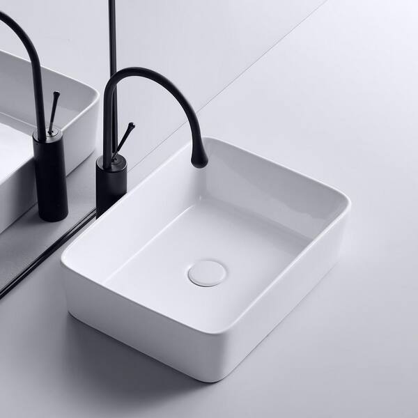 Magic Home 19 09 In X 17 76 White Ceramic Rectangular Top Vanity Bowl Bathroom Vessel Sink Cs W50824000 The Depot - Bathroom Vessel Sinks Home Depot Magic Home 19 09 In X 17 76 White Ceramic Rectangular Top Vanity Bowl Bathroom Vessel Sink Cs W50824000 The Depot - Bathroom Vessel Sinks Home Depot