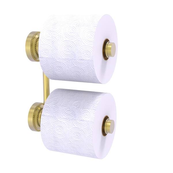 Allied Brass Fresno Collection Rollerless Toilet Paper Holder - Unlacquered Brass