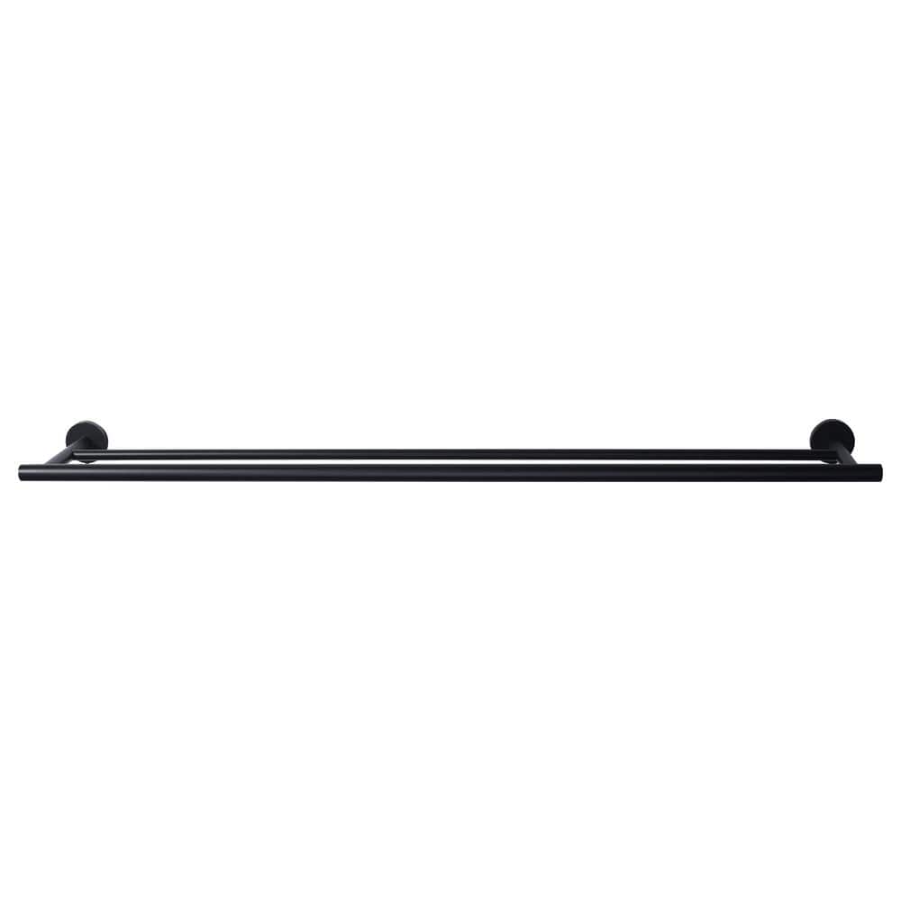 Round 36 in. Wall Mounted Towel Bar in Black price history on PriceWatchPro