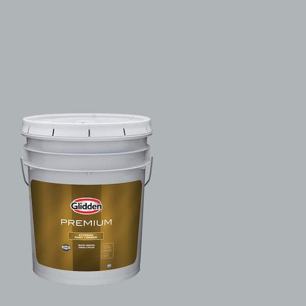 Glidden Premium 5 gal. PPG1011-3 Stargazer Flat Exterior Latex Paint