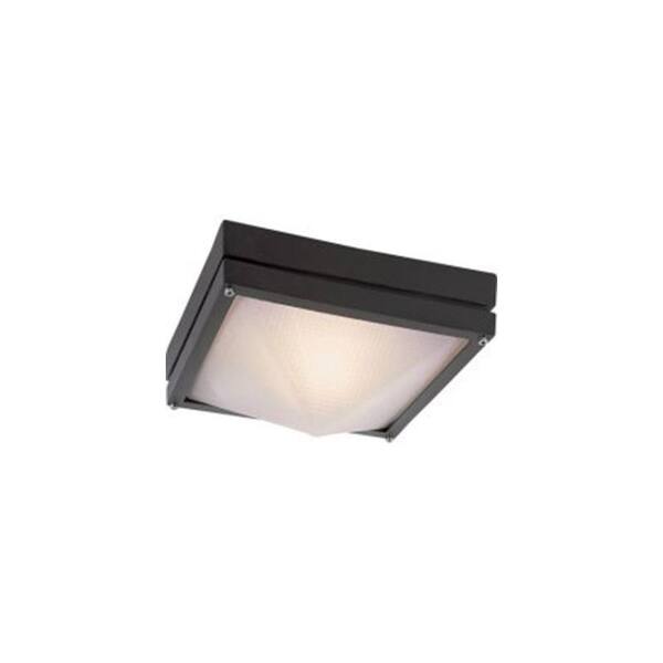 Bel Air Lighting Stewart 1-Light Gray Incandescent Outdoor Flushmount