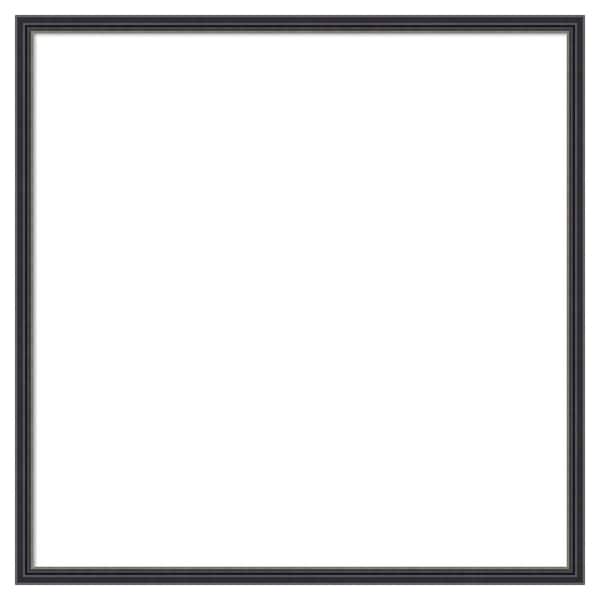 Amanti Art Stylish Black Narrow 25 in. x 25 in. Wood Framed Dry Erase Magnetic Memo Board