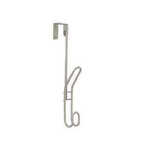 Decorative 1-Hook Single Over the Door in Nickel