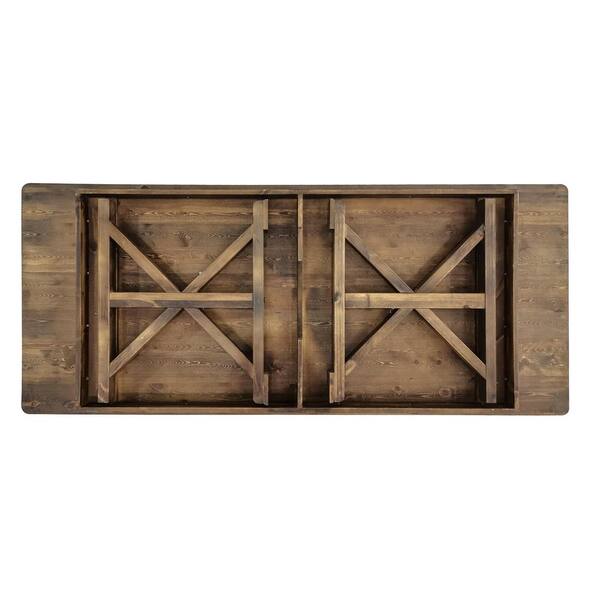 Carnegy Avenue 96 in. Rectangle Antique Rustic Wood with