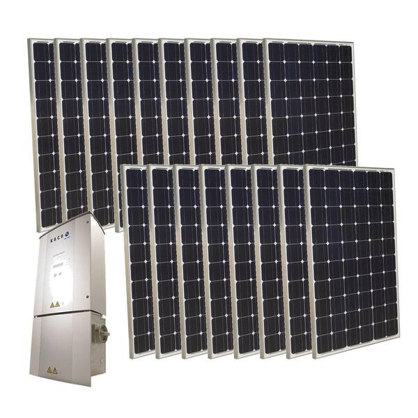 Grape Solar 4,500-Watt Monocrystalline PV Grid-Tied Solar Power Kit-DISCONTINUED