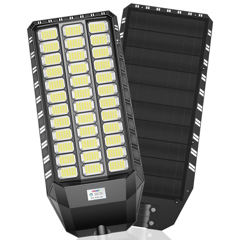 Adewalk 320000 Lumens 9000-Watt 260-Degree Black Motion Sensing