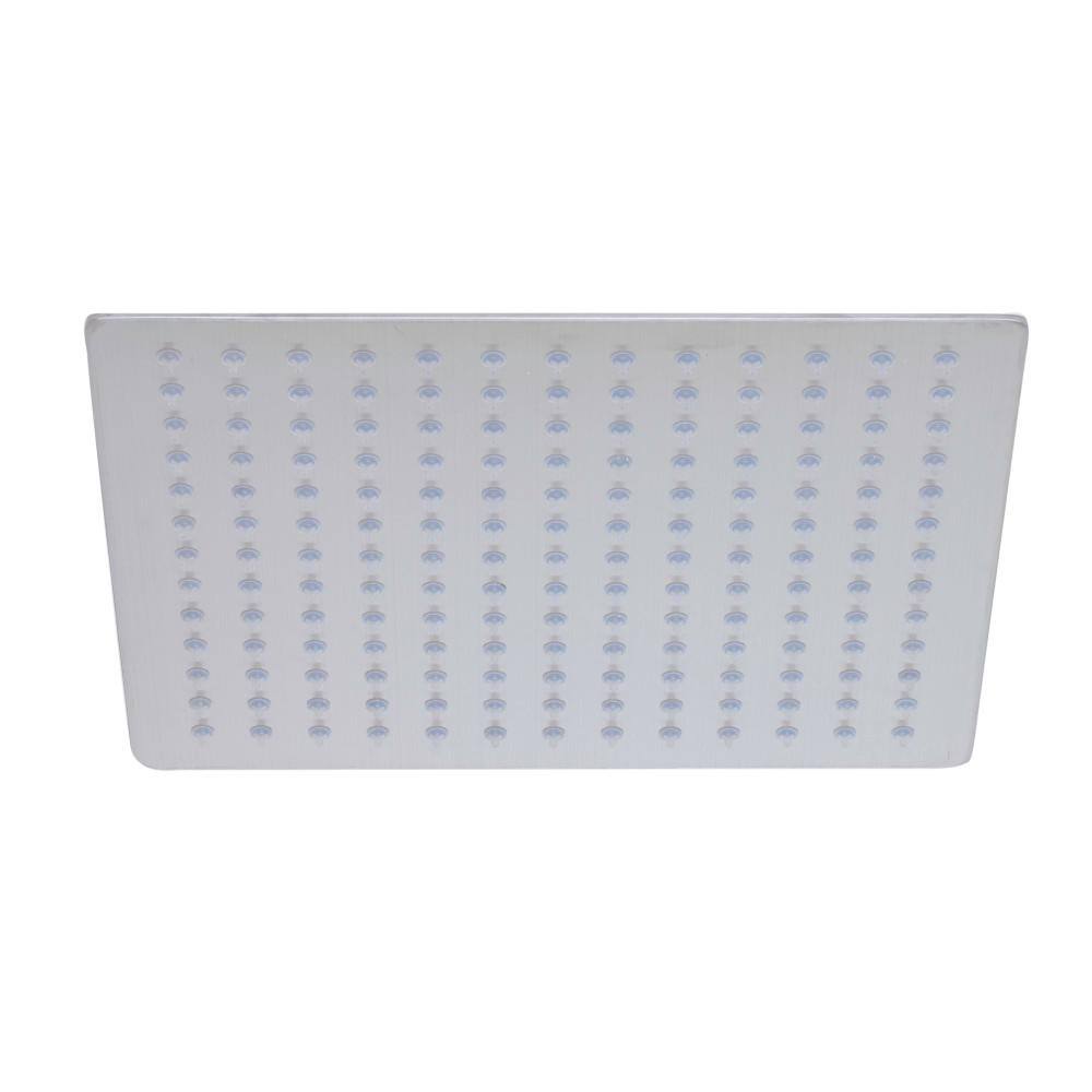 Ultra Thin Brushed Stainless Steel Square Rain Shower Head