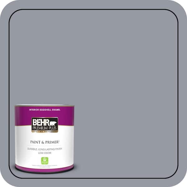 BEHR PREMIUM PLUS 1 qt. #N540-4 Silhouette Eggshell Enamel Low Odor Interior Paint & Primer