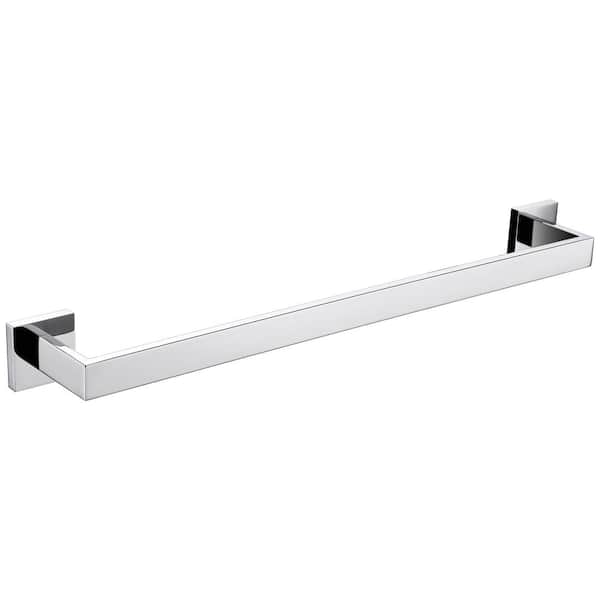 Lexora Bagno Lucido Stainless Steel 24 in. Towel Bar in Chrome