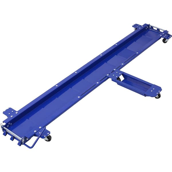 Tidoin 1250 lb. Blue Steel Dolly with 4-Wheel and Handle