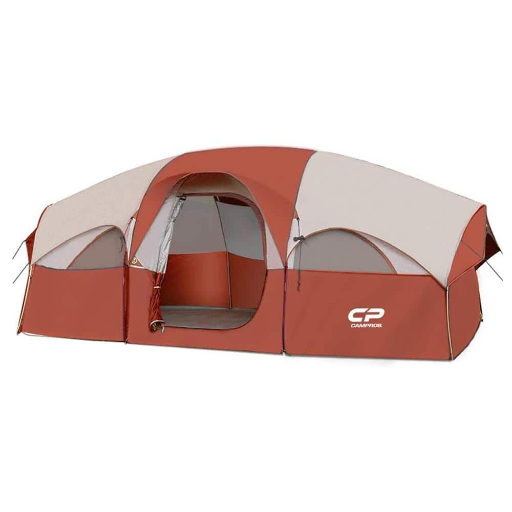 8-Person Camping Tents, Weather Resistant Family Tent, Divided Curtain for Separated Room with Carry Bag (‎Red) price history on PriceWatchPro
