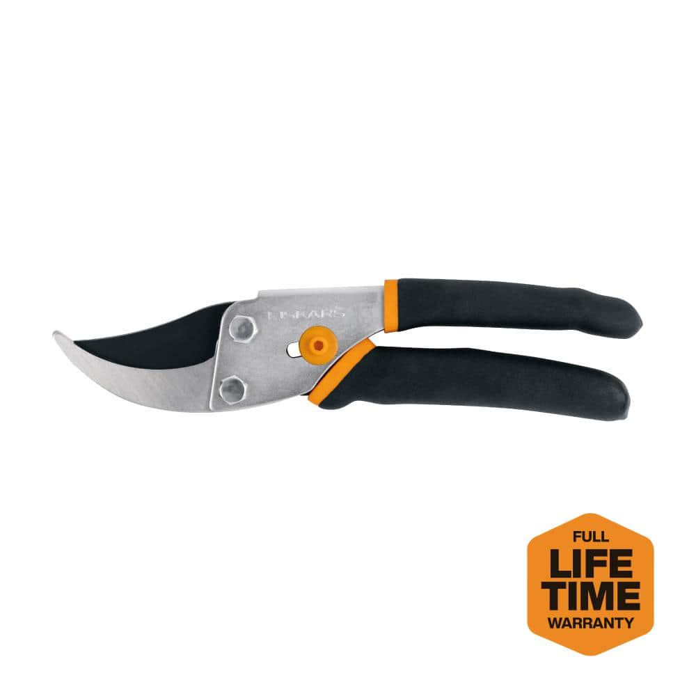 Fiskars Micro-Tip Pruning Shears with Titanium Coated Stainless Steel  Blades and Softgrip Handle 399242-1003 - The Home Depot
