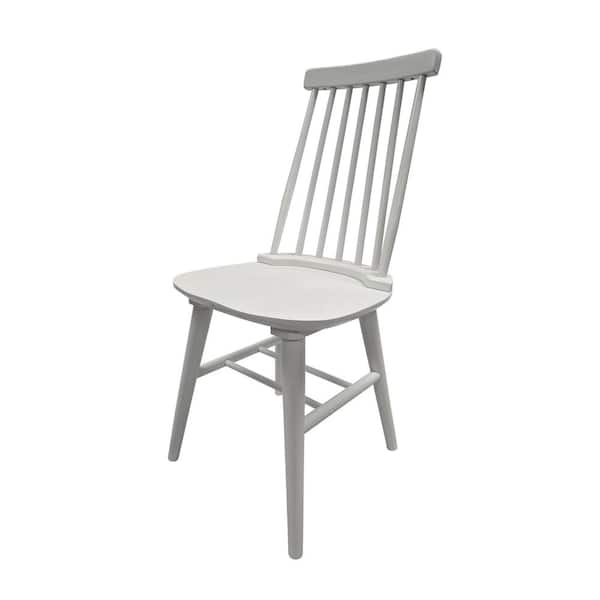 Eton Pure White Wood Slat Dining Chair