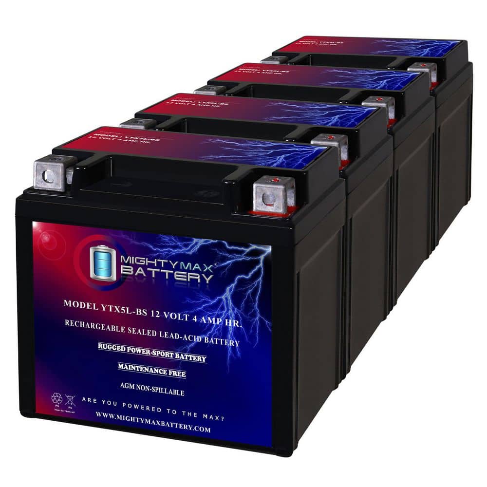 YTX5L-BS Replacement Battery Compatible with Motocross YTX5L-BS - 4 Pack price history on PriceWatchPro