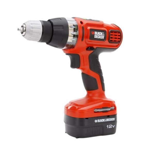BLACK+DECKER 12-Volt NiCd Cordless 3/8 in. Smart Select Drill with Battery 1.5Ah and Charger