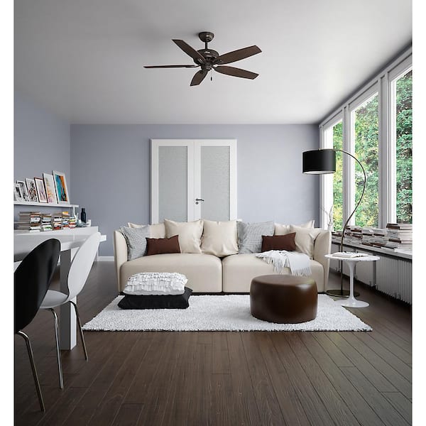 Hunter Newsome 52 in. Indoor Premier Bronze Ceiling Fan