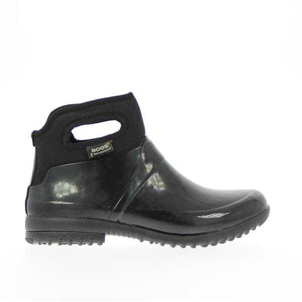 BOGS Seattle Solid Women Size 6 Black Waterproof Rubber Ankle Boot