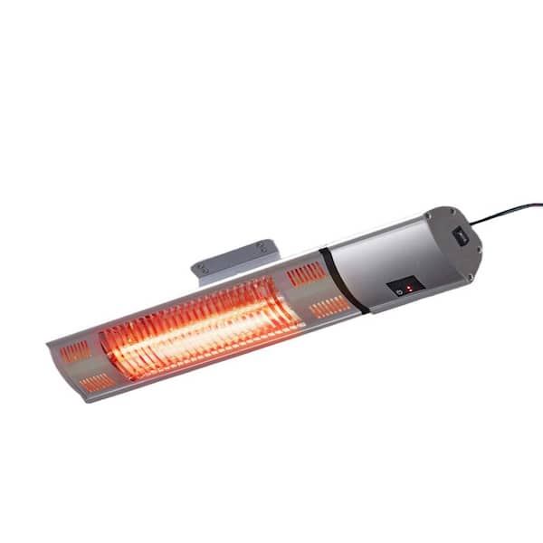 Lukvuzo 1500-Watt Wall-Mounted Electric Heater Super Quiet Infrared Heater with Remote Control for Indoor and Outdoor