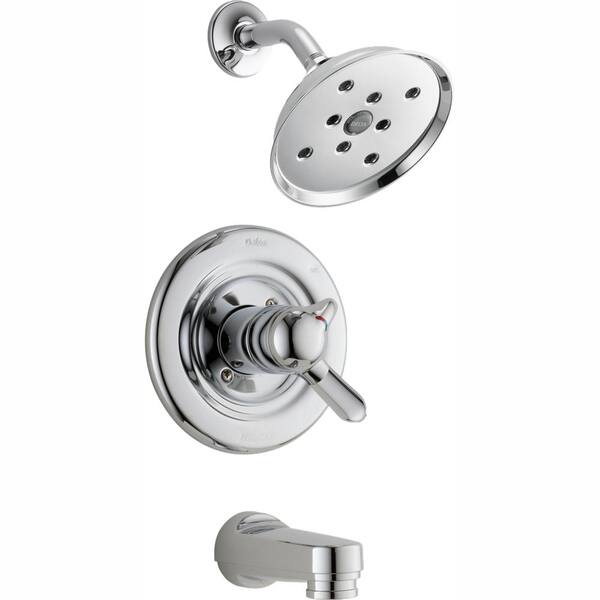 Delta Innovations 1-Handle H2Okinetic Tub and Shower Faucet Trim Kit in Chrome (Valve Not Included)