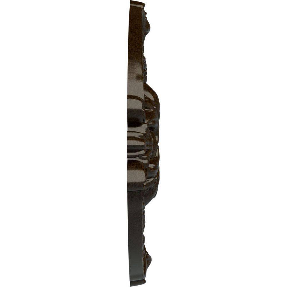 Bronze Ornate Round Ceiling Medallion, 16.38 inches