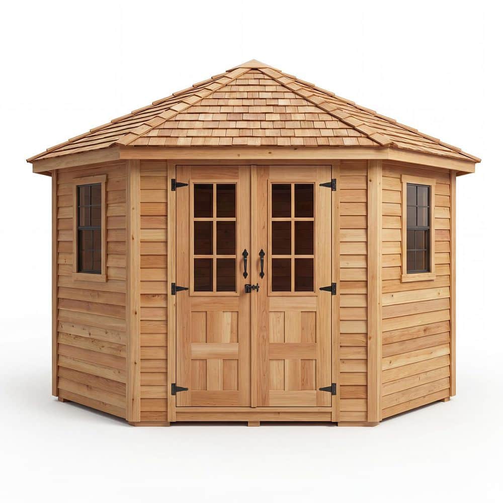 オーチャードハウス Outdoor Living Today 9 ft. x 9 ft. Penthouse Cedar Garden Shed