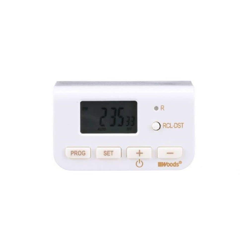 8-Amp 4-Hour Indoor Plug-In Wireless Remote Countdown Control Timer, White