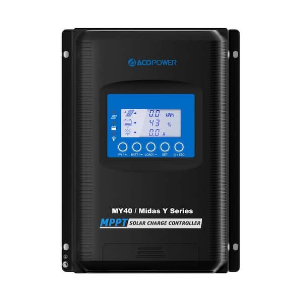 Midas 12-Volt/24-Volt 40 Amp MPPT Solar Charge Controller