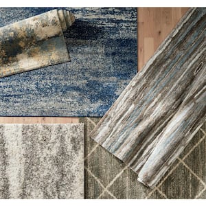 Shoreline Multi 8 ft. x 10 ft. Striped Area Rug