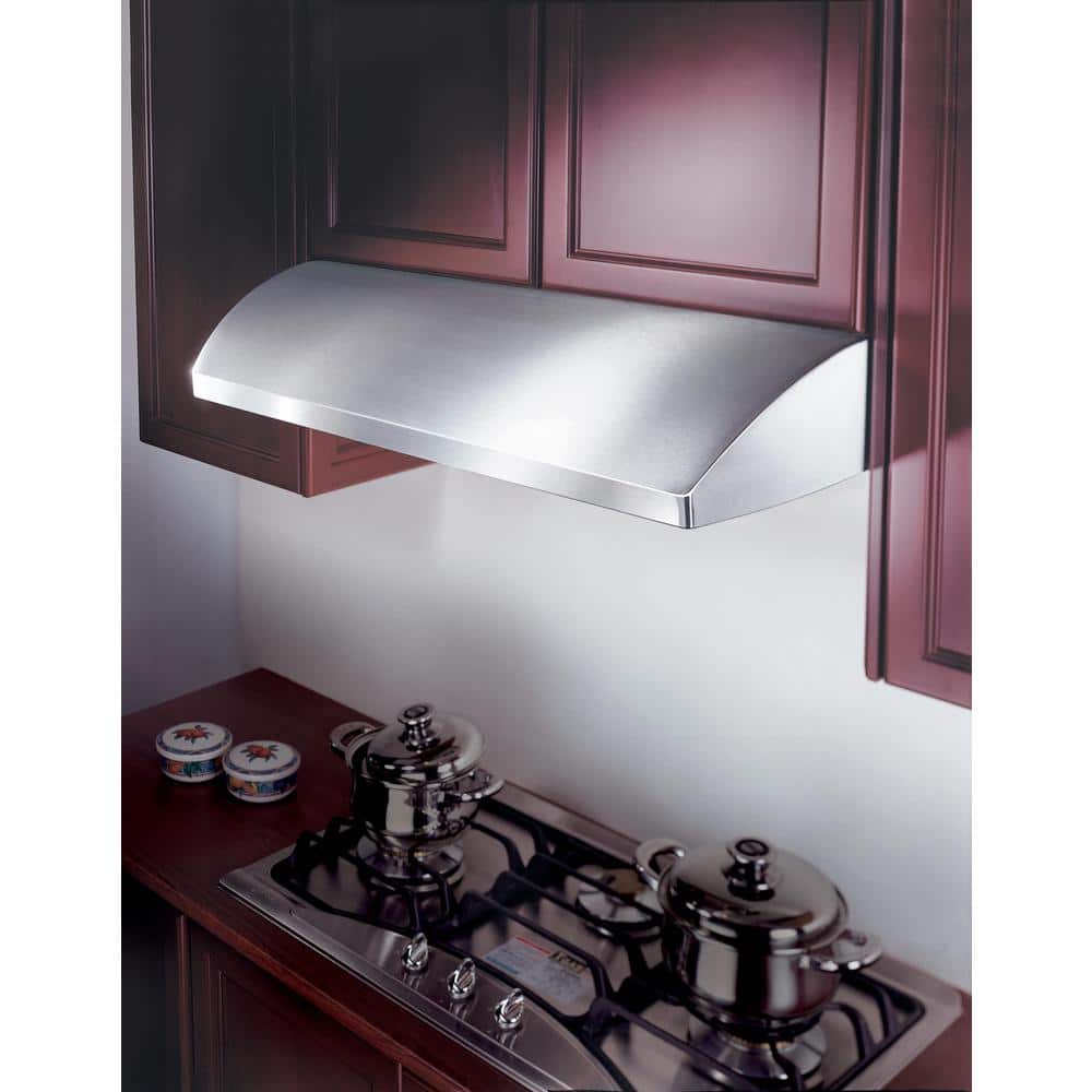 Kobe Range Hoods 30" Stainless Steel 680 CFM Ducted (Vented) Under Cabinet Range Hood with Baffle Filter