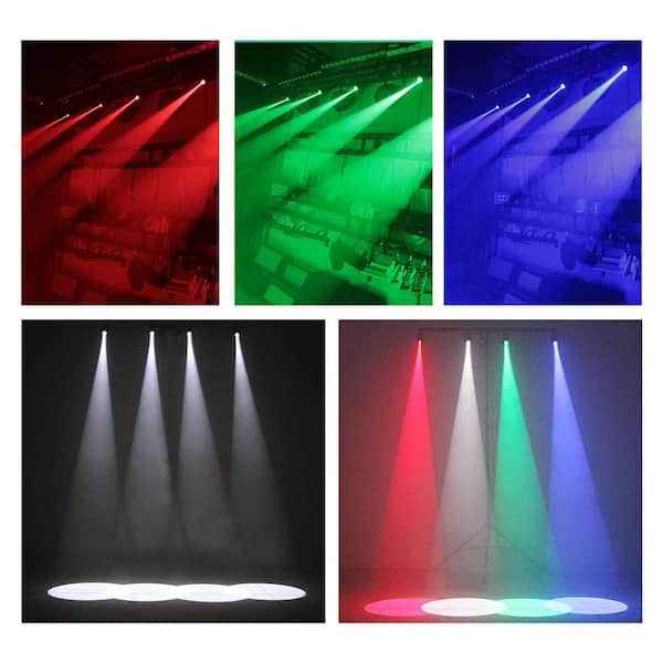 Lukyamzn Mini 15W Mirror Ball Spotlight, Pinspot Light, Super Bright RGBW LED Beam, Remote Control Stage Lighting