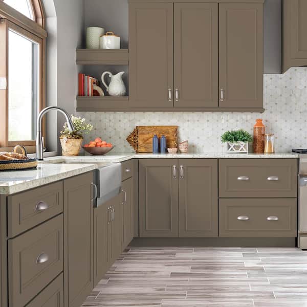 BEHR PREMIUM 1 qt. #PPU5-04 Mocha Latte Satin Enamel Interior