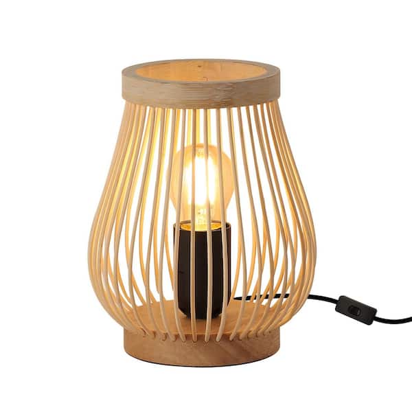 Unbranded 7.09 in. Bamboo Desk Lamp