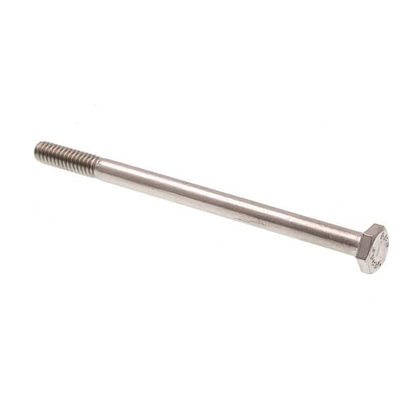Prime-Line 1/4 in.-20 x 4 in. Grade 304 Stainless Steel Hex Bolts (25-Pack)