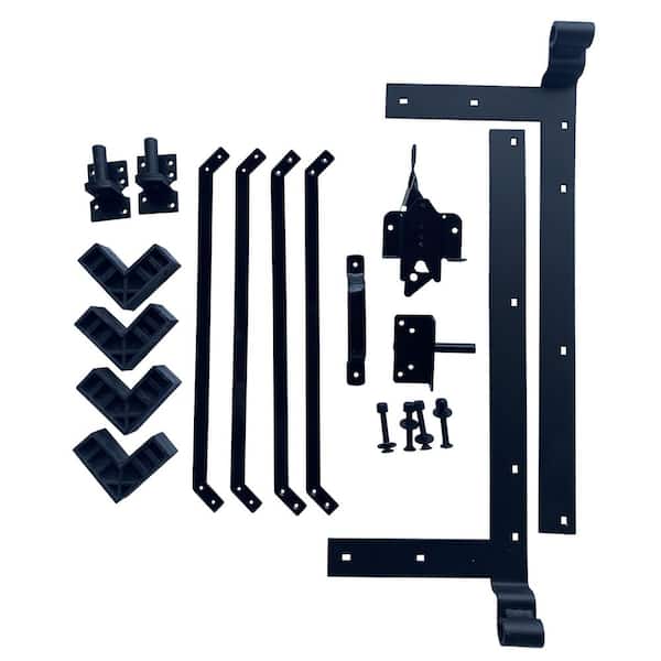 CREATIVE SURFACES 5 ft. x 6 ft. Aluminum Composite Fence Frame Kit Fence Gate