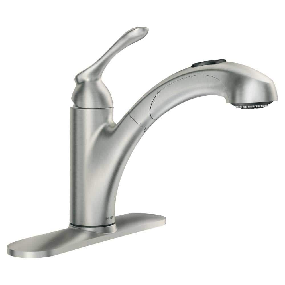 Spot Resist Stainless Moen Pull Out Kitchen Faucets 87017srs 64 1000 