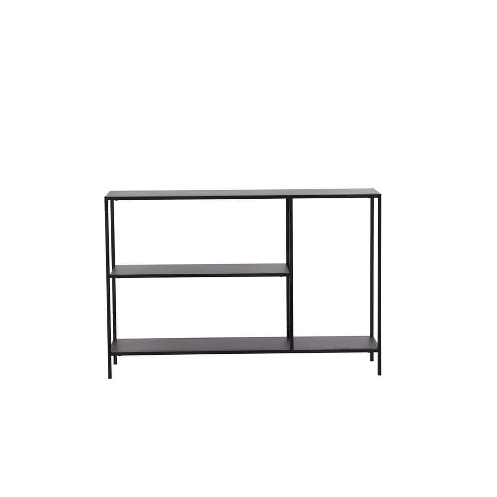 Nyhus 47 in Black Rectangular Metal Console Table LOU8626 The Home Depot