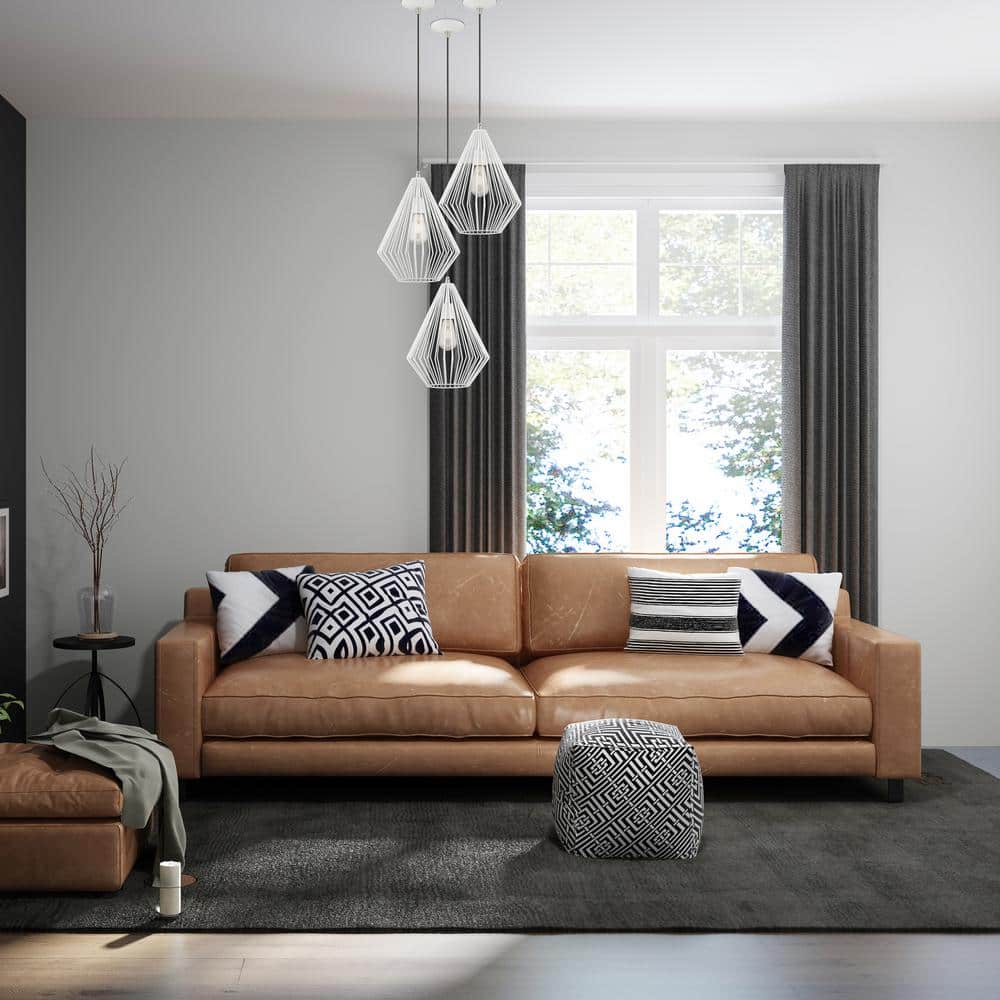 Linz Mini Geometric White Aluminum LED Pendant Light