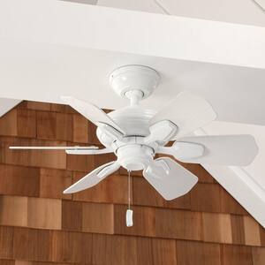 Wailea 31 in. Indoor/Outdoor Snow White Ceiling Fan