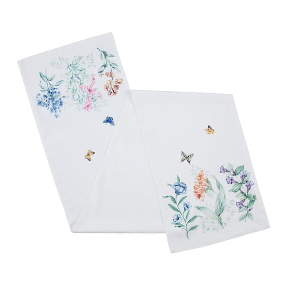 Lenox Butterfly Meadow Garden Runner, Multicolor - 14"W x 72"L