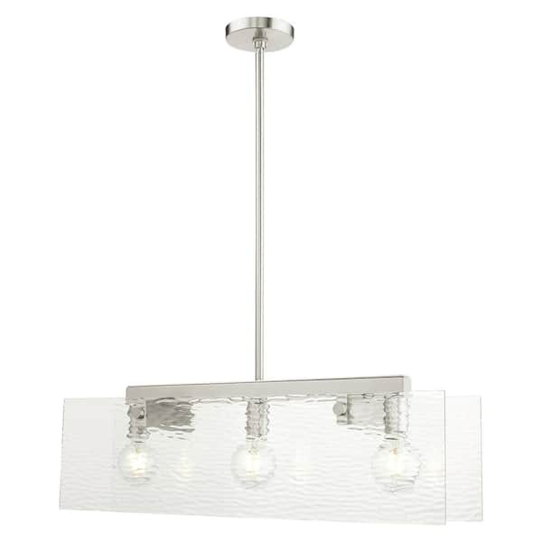 Livex Lighting Ashcroft 3 Light Brushed Nickel Chandelier 45623-91 ...