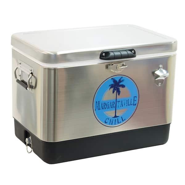 Margaritaville LandShark Lager 54 qt. Stainless Steel Chill Cooler