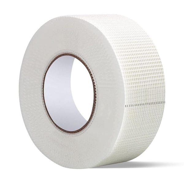 2 in. x 150 ft. Self-Adhesive Encrypted Fiberglass Repair Mesh Drywall Joint Tape for Wall Cracks (1-Pack)