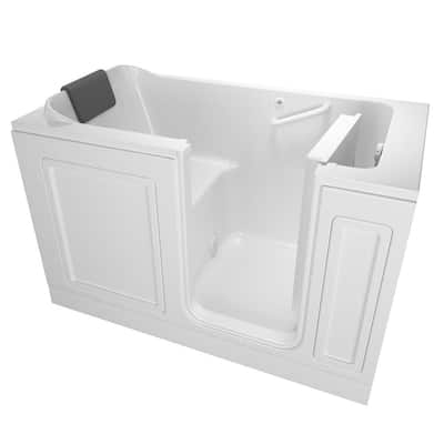 Acrylic Luxury Series 60 in. x 32 in. Right Hand Drain Walk-in Soaking Bathtub in White