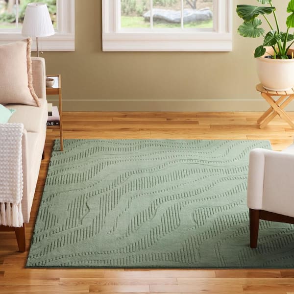 TOWN & COUNTRY LIVING Lane Painterly Wave Washable Indoor 6 ft. x