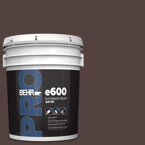 BEHR PRO 5 gal. #BNC-21 Double Espresso Satin Exterior Paint